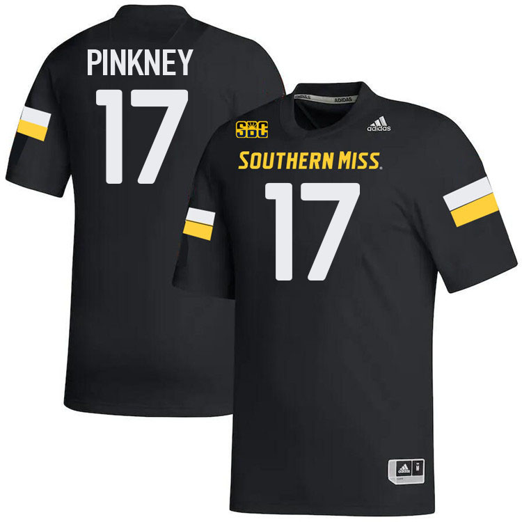 Southern Miss Golden Eagles #17 Tre Pinkney Jersey Football Uniforms-Black